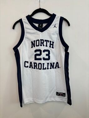 Vintage Michael Jordan #23 UNC North Carolina NCAA Jersey NWT M Korea #A52